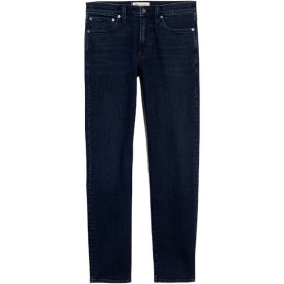 Madewell Dark Blue Wash Straight-Leg Mens Jeans, 31/32 - Picture 2 of 7